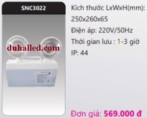 Đèn chiếu sáng khẩn cấp Duhal SNC3021