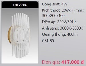 Đèn chiếu vách led Duhal DHV204