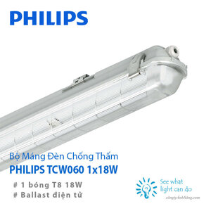 Đèn chống thấm Philips TCW060 1x18W