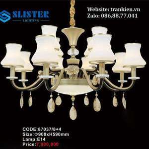 Đèn chùm chao thủy tinh 87037/8+4