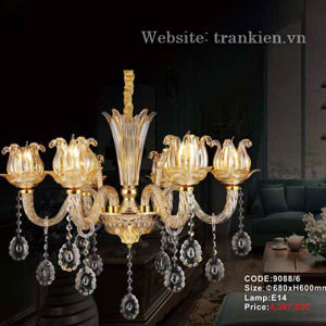 Đèn chùm chao thủy tinh decor  khách sạn 9088/6