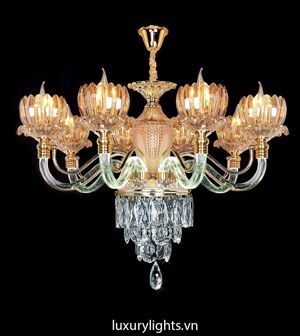 Đèn chùm  chao thủy tinh NC 2209/8