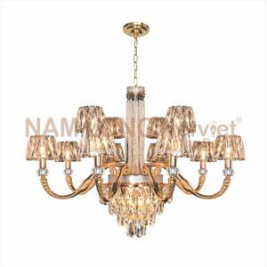 Đèn chùm  chao thủy tinh NC 9366/8+4