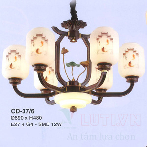 Đèn chùm đồng CD-37/6