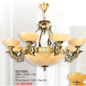 Đèn chùm đồng CD 733/8