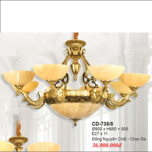Đèn chùm đồng CD 735/8