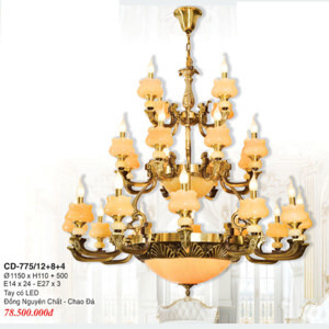 Đèn chùm đồng CD 775/12+8+4
