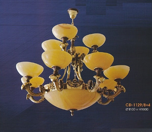 Đèn chùm đồng CĐ1129/8+4