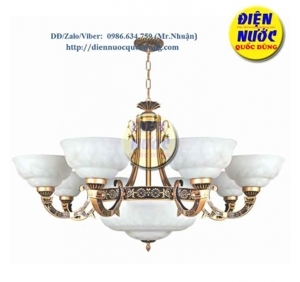 Đèn chùm đồng khối trang trí NetViet NC-004/8