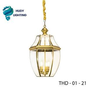 Đèn chùm đồng thả chao THD-01-21