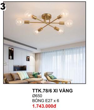 Đèn chùm hiện đại Ø650mm TTK78-6