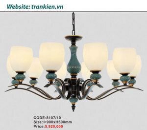 Đèn chùm hoa thạch lam 8107/10