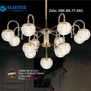 Đèn chùm led hiện đại 9073/12+1