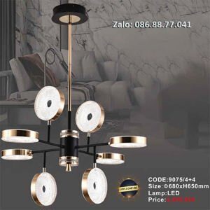 Đèn chùm led hiện đại 9075/4+4