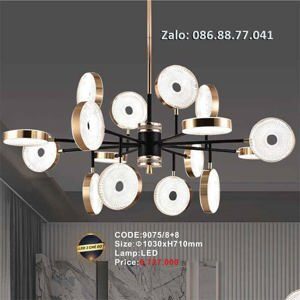 Đèn chùm led hiện đại 9075/8+8