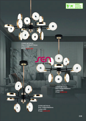 Đèn chùm led hiện đại 9075/8+8