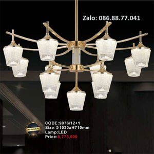 Đèn chùm led hiện đại 9076/12+1