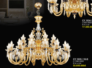Đèn chùm nến CY1035/16+8