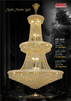 Đèn chùm pha lê Ø800mm Hufa CFL2333