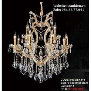 Đèn chùm pha lê Luxury 7009/8+4+1