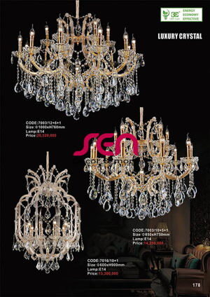 Đèn chùm pha lê Luxury 7016/10+1