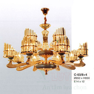 Đèn chùm pha lê nến C-03/8+4