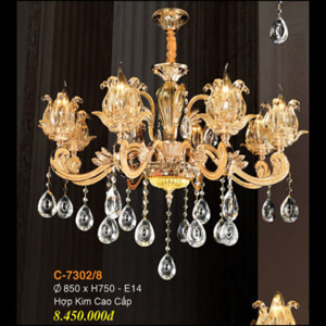 Đèn chùm pha lê nến C-7302/8