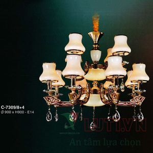 Đèn chùm pha lê nến C-7309/8+4