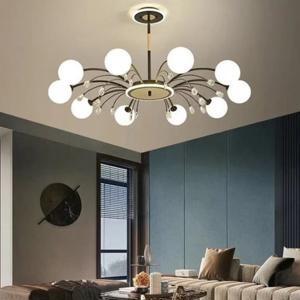 Đèn chùm thủy tinh hiện đại decor nhà hàng, khách sạn THCN-254