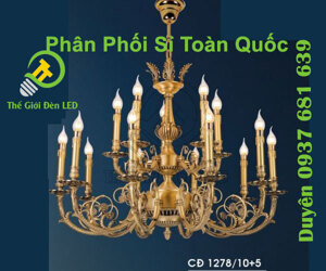 Đèn chùm trang trí cao cấp 1278/10+5