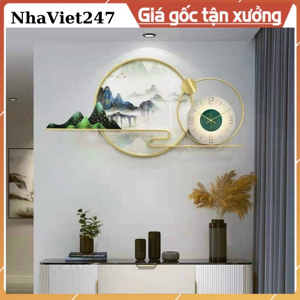 Đèn đồng hồ cao cấp mây và núi DH 2952