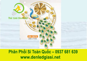 Đèn đồng hồ con công DH 2878