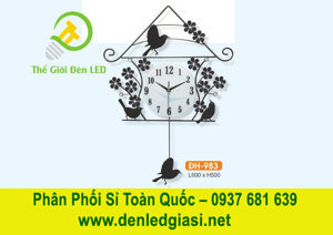 Đèn đồng hồ hình chim sẻ DH 983