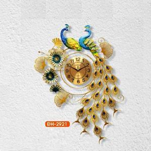 Đèn đồng hồ hình hai con công DH 2921
