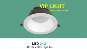 Đèn downlight âm trần AT-123 led 24W