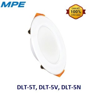 Đèn Downlight âm trần DLT 5W ánh sáng trung tính MPE DLT-5N