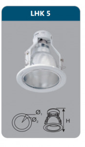 Đèn downlight âm trần Duhal LHK5 (LHK 5)