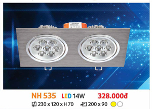 Đèn Downlight âm trần Nh 535