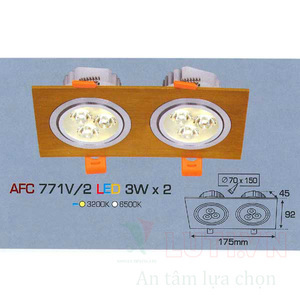 Đèn downlight Anfaco AFC-771V/2-3W