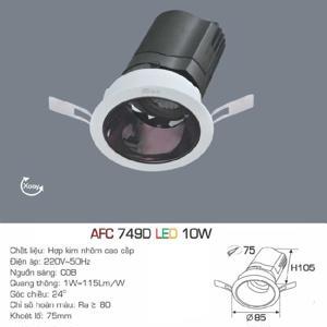 Đèn downlight led 1 chế độ  AFC 749D 10W