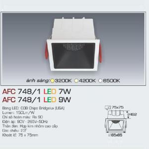 Đèn downlight led 1 chế độ  AFC 748/1 7W