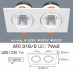 Đèn downlight led Anfaco 318/2 - 7Wx2