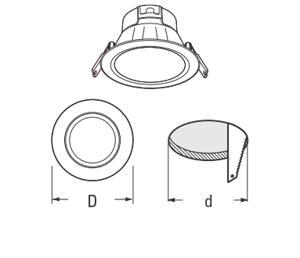 Đèn downlight Led Sino ASA/110/7