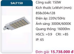 Đèn đường led Duhal 150w SALT150