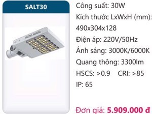 Đèn đường led Duhal 30w SALT30