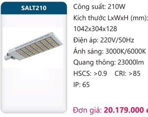 Đèn đường led Duhal SALT210 210w