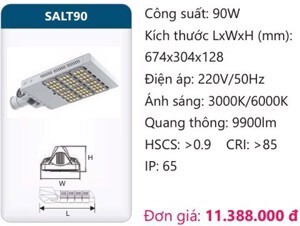 Đèn đường led Duhal SALT90