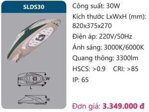 Đèn đường Led Duhal SLDS30