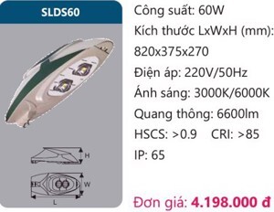 Đèn đường led Duhal SLDS60