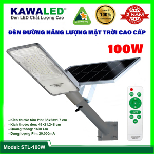 Đèn đường LED năng lượng mặt trời Kawaled STL-100W